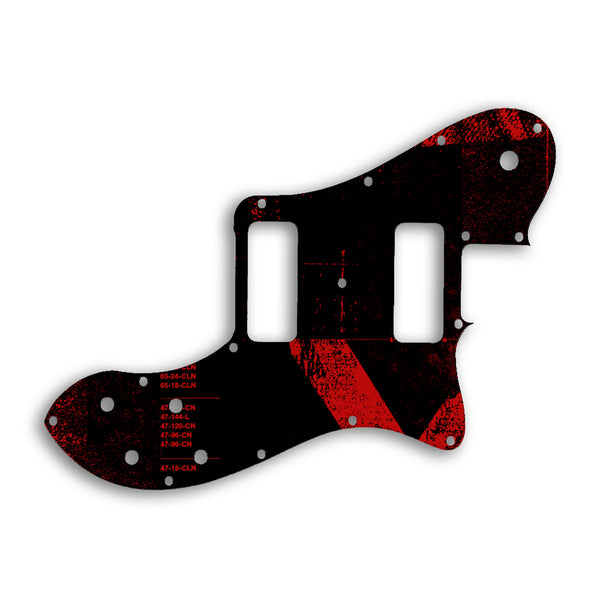 Fender TELECASTER CLASSIC PLAYER DELUXE BLACK DOVE Custom Pickguard Scratchplate ABSTRACT Design