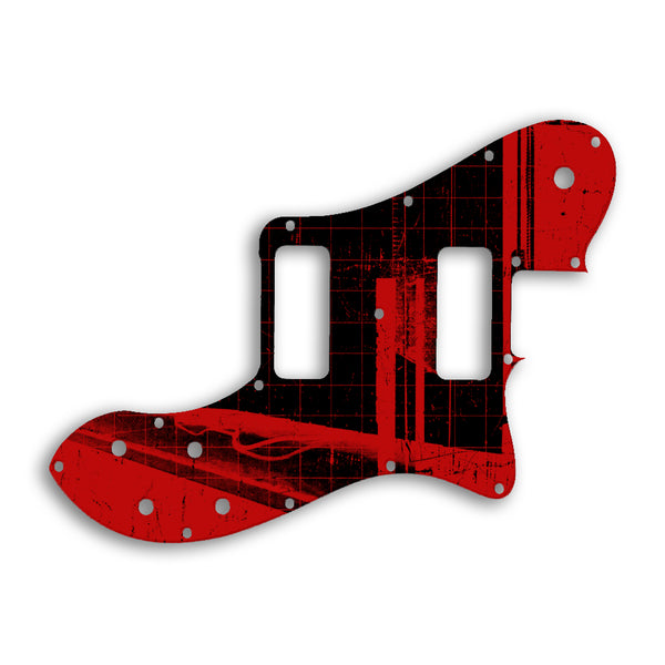 Fender TELECASTER CLASSIC PLAYER DELUXE BLACK DOVE Custom Pickguard Scratchplate ABSTRACT Design