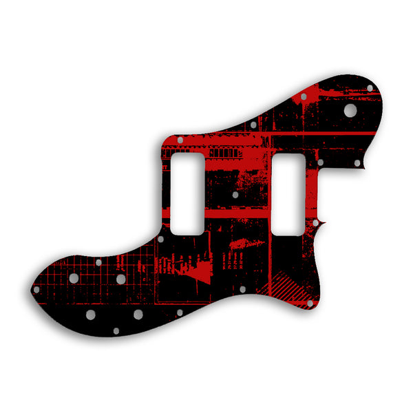 Fender TELECASTER CLASSIC PLAYER DELUXE BLACK DOVE Custom Pickguard Scratchplate ABSTRACT Design