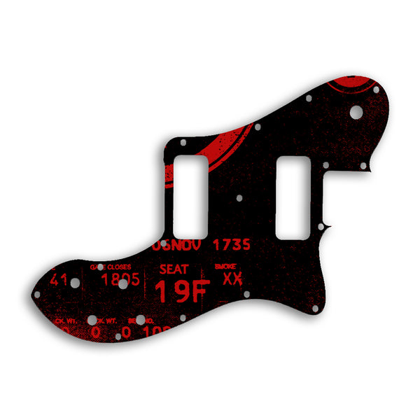 Fender TELECASTER CLASSIC PLAYER DELUXE BLACK DOVE Custom Pickguard Scratchplate ABSTRACT Design