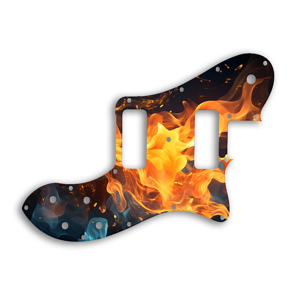 Fender TELECASTER CLASSIC PLAYER DELUXE BLACK DOVE Custom Pickguard Scratchplate Fire Design