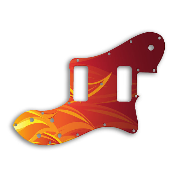 Fender TELECASTER CLASSIC PLAYER DELUXE BLACK DOVE Custom Pickguard Scratchplate Fire Design