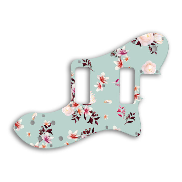 Fender TELECASTER CLASSIC PLAYER DELUXE BLACK DOVE Custom Pickguard Scratchplate FLOWERS Design