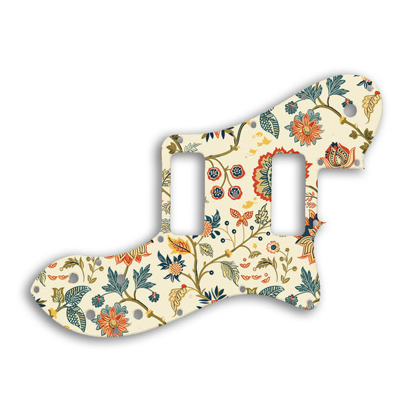 Fender TELECASTER CLASSIC PLAYER DELUXE BLACK DOVE Custom Pickguard Scratchplate INDIAN_FLORAL Design