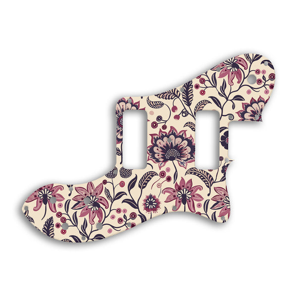 Fender TELECASTER CLASSIC PLAYER DELUXE BLACK DOVE Custom Pickguard Scratchplate INDIAN_FLORAL Design