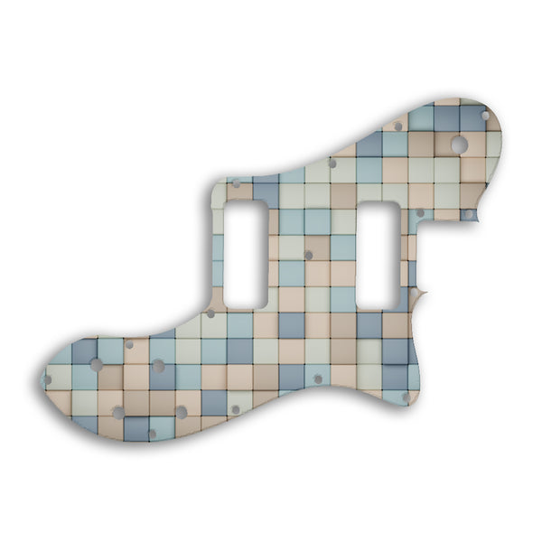 Fender TELECASTER CLASSIC PLAYER DELUXE BLACK DOVE Custom Pickguard Scratchplate TILES Design