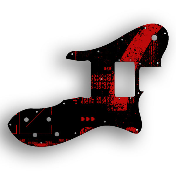 Fender Tele Custom Telecaster Custom - 1972-1981 Vintage Custom Pickguard Scratchplate ABSTRACT Design