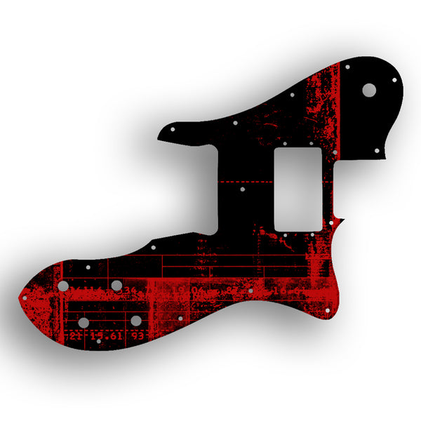 Fender Tele Custom Telecaster Custom - 1972-1981 Vintage Custom Pickguard Scratchplate ABSTRACT Design