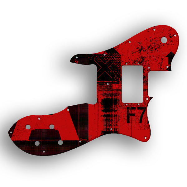 Fender Tele Custom Telecaster Custom - 1972-1981 Vintage Custom Pickguard Scratchplate ABSTRACT Design