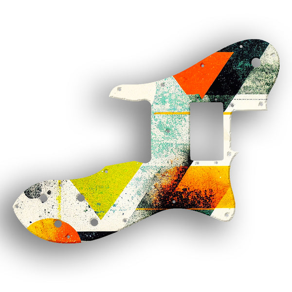 Fender Tele Custom Telecaster Custom - 1972-1981 Vintage Custom Pickguard Scratchplate ABSTRACT Design