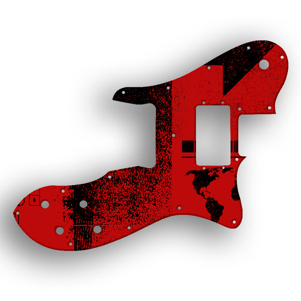 Fender Tele Custom Telecaster Custom - 1972-1981 Vintage Custom Pickguard Scratchplate ABSTRACT Design