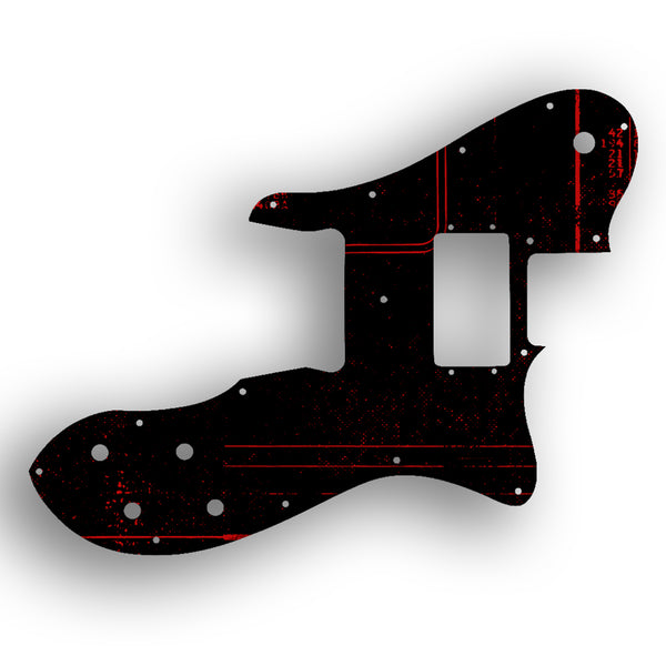 Fender Tele Custom Telecaster Custom - 1972-1981 Vintage Custom Pickguard Scratchplate ABSTRACT Design