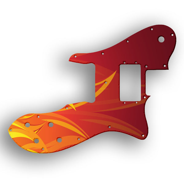 Fender Tele Custom Telecaster Custom - 1972-1981 Vintage Custom Pickguard Scratchplate Fire Design