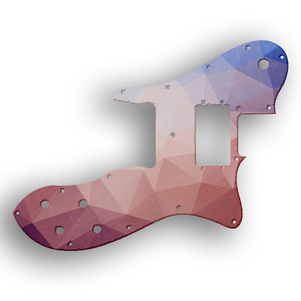 Fender Tele Custom Telecaster Custom - 1972-1981 Vintage Custom Pickguard Scratchplate POLYGON Design