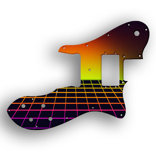 Fender Tele Custom Telecaster Custom - 1972-1981 Vintage Custom Pickguard Scratchplate TRON Design