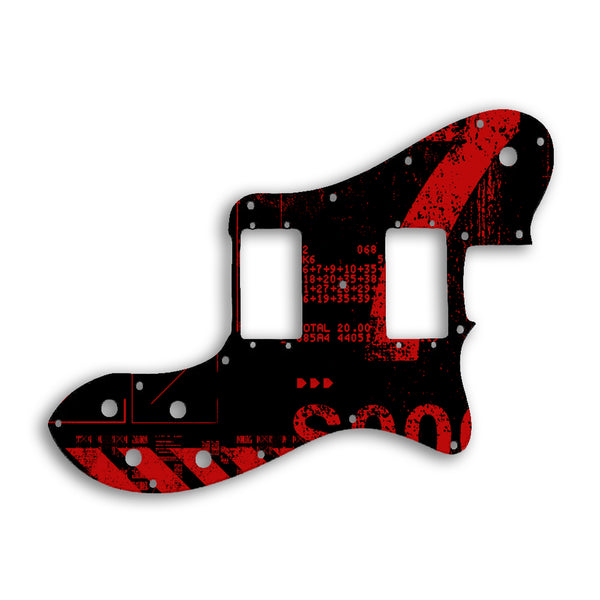 Fender TELECASTER DELUXE Custom Pickguard Scratchplate ABSTRACT Design