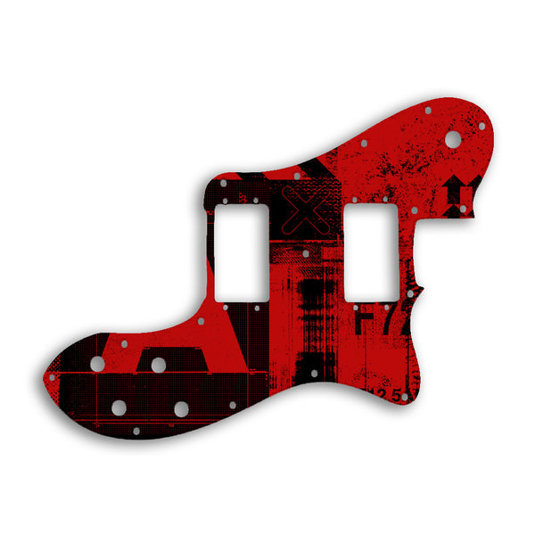 Fender TELECASTER DELUXE Custom Pickguard Scratchplate ABSTRACT Design