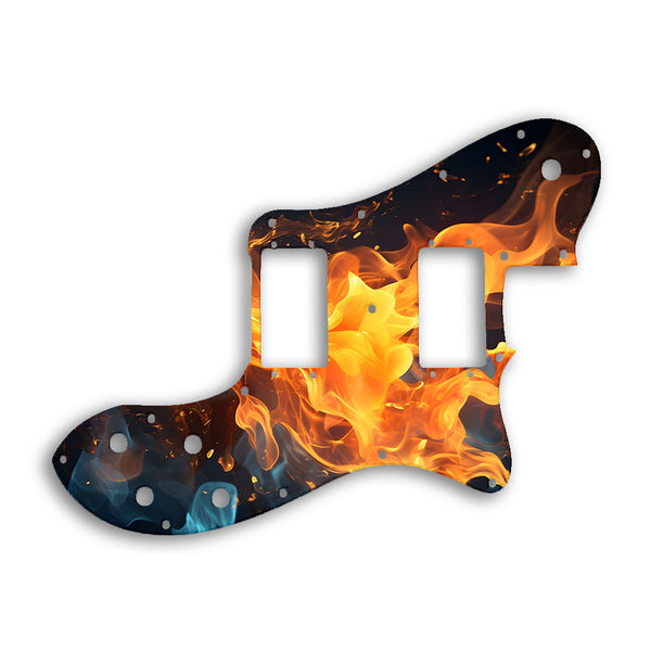 Fender TELECASTER DELUXE Custom Pickguard Scratchplate Fire Design