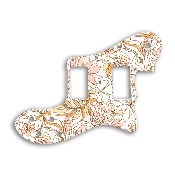 Fender TELECASTER DELUXE Custom Pickguard Scratchplate FLOWERS Design