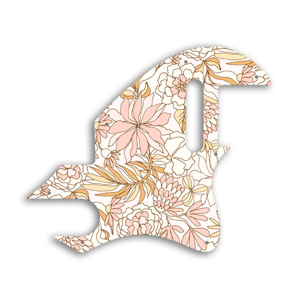 Fender TELECASTER F HOLE Custom Pickguard Scratchplate FLOWERS Design