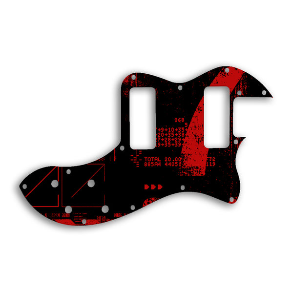 Fender TELECASTER MODERN PLAYER THINLINE DELUXE Custom Pickguard Scratchplate ABSTRACT Design