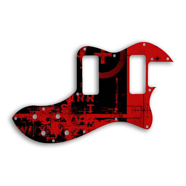 Fender TELECASTER MODERN PLAYER THINLINE DELUXE Custom Pickguard Scratchplate ABSTRACT Design