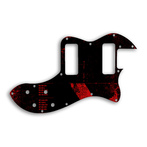 Fender TELECASTER MODERN PLAYER THINLINE DELUXE Custom Pickguard Scratchplate ABSTRACT Design