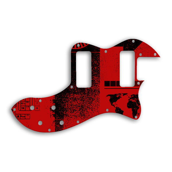 Fender TELECASTER MODERN PLAYER THINLINE DELUXE Custom Pickguard Scratchplate ABSTRACT Design