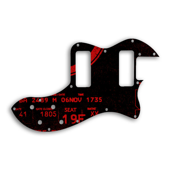 Fender TELECASTER MODERN PLAYER THINLINE DELUXE Custom Pickguard Scratchplate ABSTRACT Design