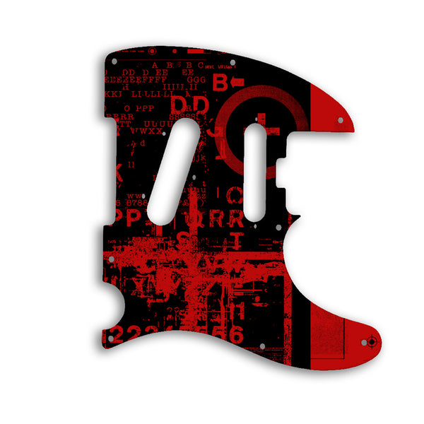 Fender TELECASTER PARALLEL UNIVERSE AMERICAN ELITE NASHVILLE HSS Custom Pickguard Scratchplate ABSTRACT Design