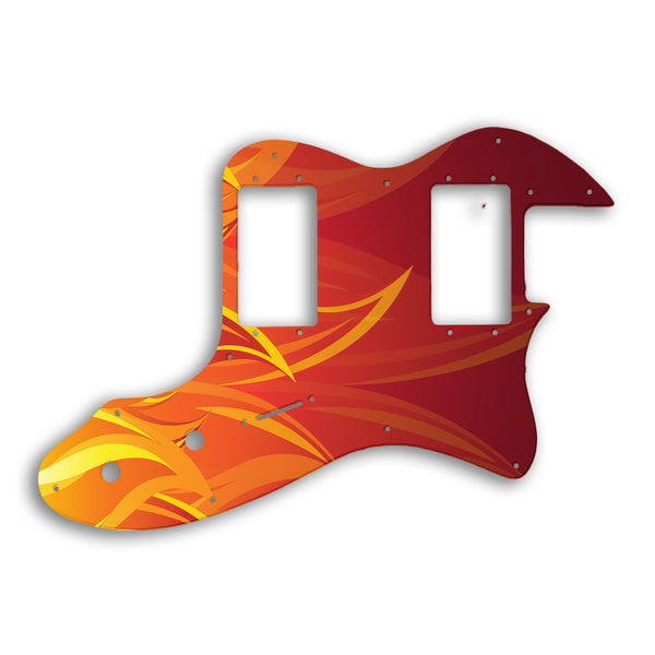 Fender Telecaster Thinline Humbucker Original Model Custom Pickguard Scratchplate Fire Design