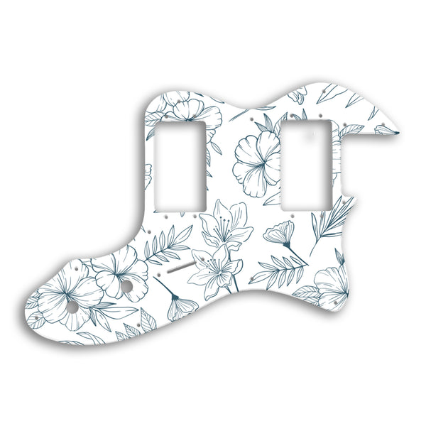 Fender Telecaster Thinline Humbucker Original Model Custom Pickguard Scratchplate Floral Design