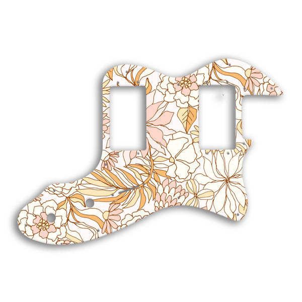 Fender Telecaster Thinline Humbucker Original Model Custom Pickguard Scratchplate FLOWERS Design