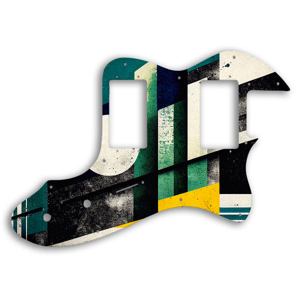 Fender Telecaster Thinline 1999-Present Made In Mexico Or 2012-2013 American Vintage Custom Pickguard Scratchplate ABSTRACT Design