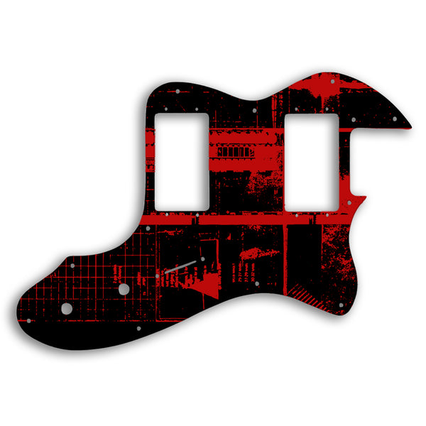 Fender Telecaster Thinline 1999-Present Made In Mexico Or 2012-2013 American Vintage Custom Pickguard Scratchplate ABSTRACT Design