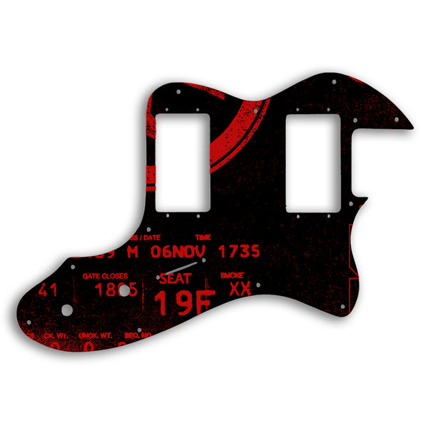 Fender Telecaster Thinline 1999-Present Made In Mexico Or 2012-2013 American Vintage Custom Pickguard Scratchplate ABSTRACT Design