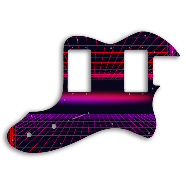 Fender Telecaster Thinline 1999-Present Made In Mexico Or 2012-2013 American Vintage Custom Pickguard Scratchplate TRON Design