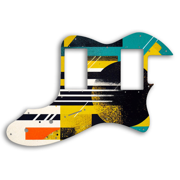 Fender Tele Thinline 1999 Made In Japan '72 Telecaster Custom Pickguard Scratchplate ABSTRACT Design