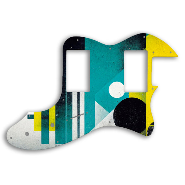 Fender Tele Thinline 1999 Made In Japan '72 Telecaster Custom Pickguard Scratchplate ABSTRACT Design