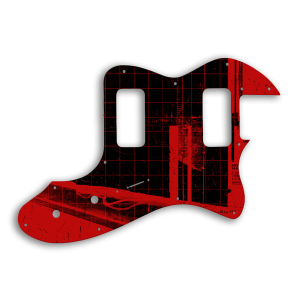 Fender TELECASTER THINLINE SUPER DELUXE Custom Pickguard Scratchplate ABSTRACT Design