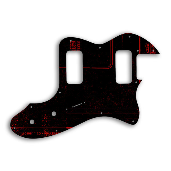 Fender TELECASTER THINLINE SUPER DELUXE Custom Pickguard Scratchplate ABSTRACT Design