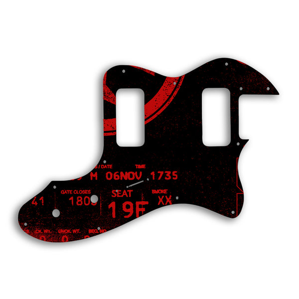 Fender TELECASTER THINLINE SUPER DELUXE Custom Pickguard Scratchplate ABSTRACT Design