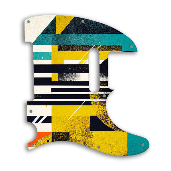 Fender TELECASTER USA AND MEXICAN STANDARD Custom Pickguard Scratchplate ABSTRACT Design