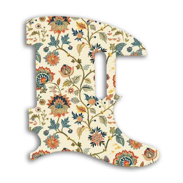 Fender TELECASTER USA AND MEXICAN STANDARD Custom Pickguard Scratchplate INDIAN_FLORAL Design