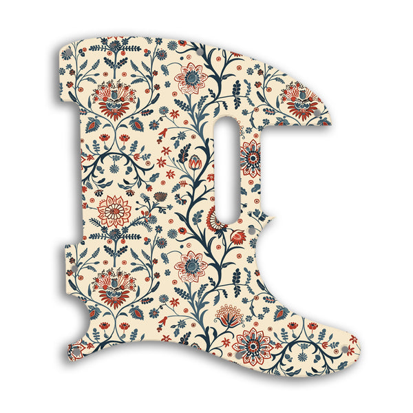 Fender TELECASTER USA AND MEXICAN STANDARD Custom Pickguard Scratchplate INDIAN_FLORAL Design