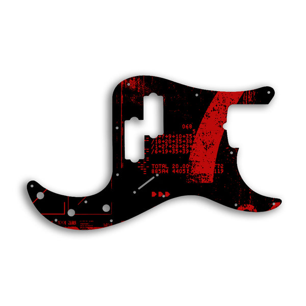 Fender Tony Franklin Signature Series Precision Bass Custom Pickguard Scratchplate ABSTRACT Design