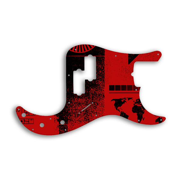 Fender Tony Franklin Signature Series Precision Bass Custom Pickguard Scratchplate ABSTRACT Design