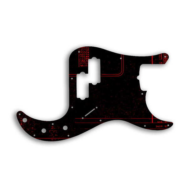 Fender Tony Franklin Signature Series Precision Bass Custom Pickguard Scratchplate ABSTRACT Design