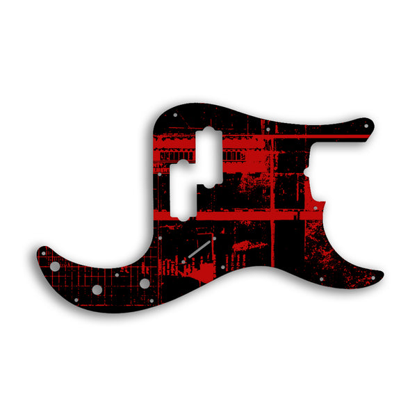 Fender Tony Franklin Signature Series Precision Bass Custom Pickguard Scratchplate ABSTRACT Design