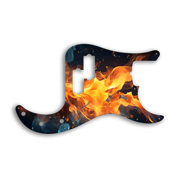 Fender Tony Franklin Signature Series Precision Bass Custom Pickguard Scratchplate Fire Design